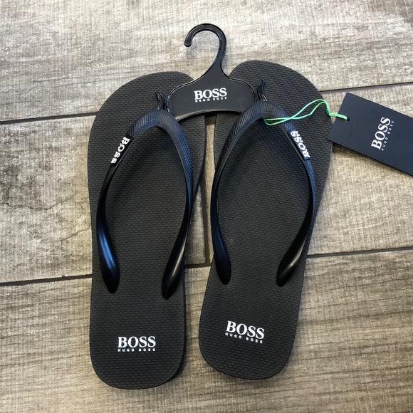 boys hugo boss flip flops